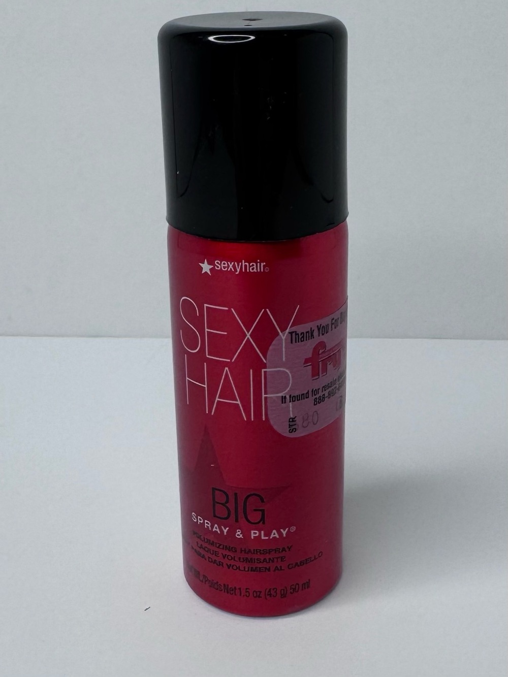 SexyHair Big Spray & Play Volumizing Hairspray — Pink 1.5 oz